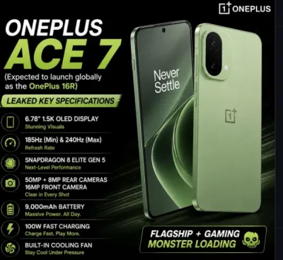Hình ảnh dự đoán điện thoại OnePlus Ace 7 (Ảnh: Internet) Hình ảnh dự đoán điện thoại OnePlus Ace 7 (Ảnh: Internet)