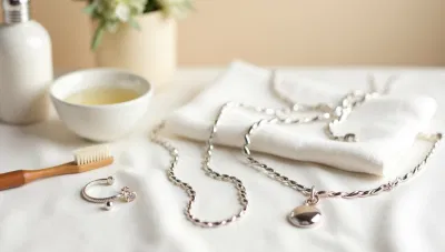 Làm sạch trang sức bạc