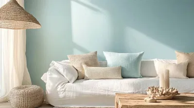 Xanh ngọc nhạt và màu cát