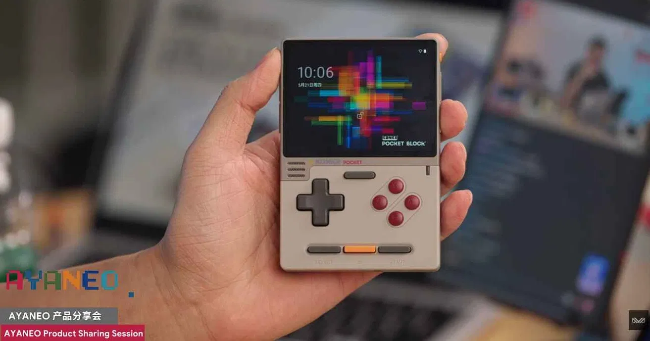 Hình ảnh chính thức máy chơi game AYANEO Pocket Block (Ảnh: Internet)