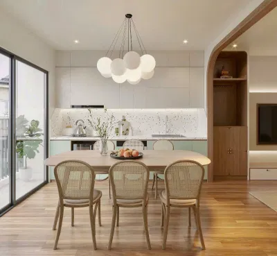 Một mặt bàn gọn gàng sẽ giúp căn bếp sáng sủa và tạo cảm giác dễ chịu hơn rất nhiều