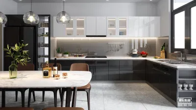 Giữ phần trên tủ bếp càng thoáng càng tốt