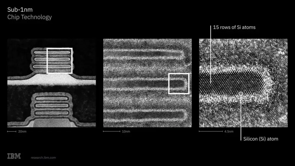 Công nghệ nano 1nm của IBM (Ảnh: Internet)